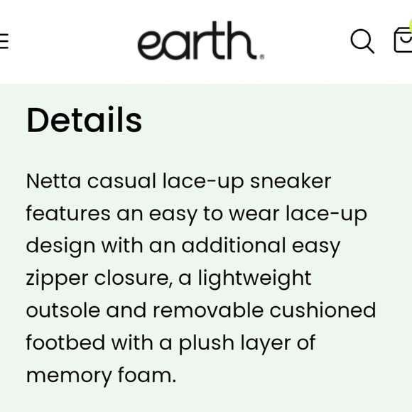 Earth Origins Netta Round Toe Casual Lace Up Sneakers Size 8 - Picture 6 of 15